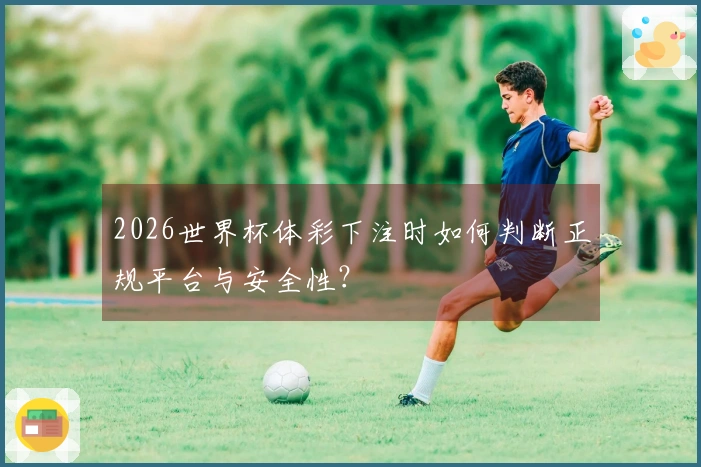 2026世界杯体彩下注时如何判断正规平台与安全性？